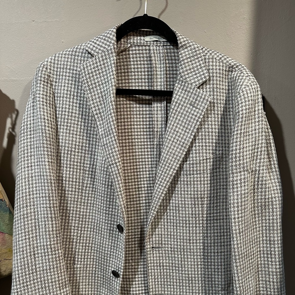 Suit Supply 38R Houndstooth Sport Coat